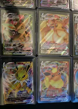 Eeveelution Vmax 9 Card Complete Set Pokemon Evolving Skies NM Umbreon Eevee - Image 3