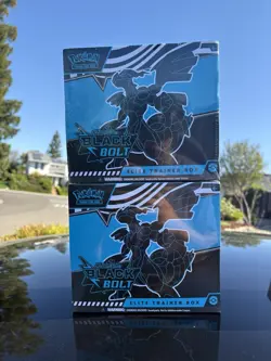 Pokemon TCG Scarlet & Violet Black Bolt Elite Trainer Box Sealed 2 Boxes - Image 1