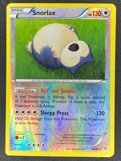 Pokemon Snorlax Reverse Holo 58/83 GEN Generations LP - Image 1