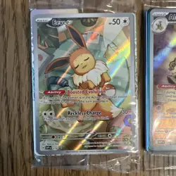 3x Pokemon SEALED ETB Promo Lot - Eevee, Alakazam, N’s Zekrom - Near Mint - Image 2
