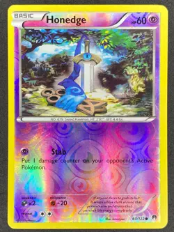 Pokemon Honedge Reverse Holo 60/122 BKP BREAKpoint LP/NM - Image 1
