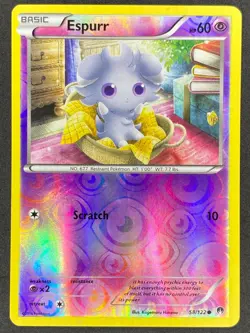 Pokemon Espurr Reverse Holo 58/122 BKP BREAKpoint LP/NM - Image 1