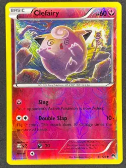 Pokemon Clefairy Reverse Holo 81/122 BKP BREAKpoint NM - Image 1