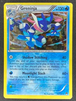 Pokemon Greninja Cracked Ice Holo 40/122 BKP BREAKpoint LP - Image 1