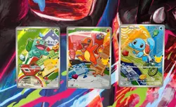 Pokemon TCG First Partner Illustration Collection Series 1 Kanto GEN 1 Starters - Image 1