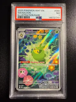 Pokemon (2025) Swadloon 088/086 Sv: White Flare Holo PSA Graded - Image 1