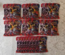 33 Pokemon Tcg Destined Rivals Sleeved Booster Packs Brand New Sealed - Image 1
