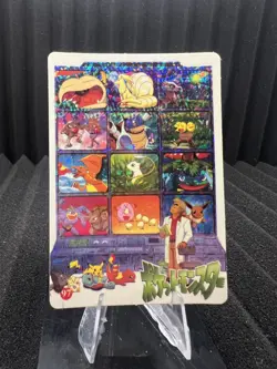 Pokemon Vintage Pocket Monsters Vending HOLO Prism Sticker 1999 Nintendo Japan - Image 1