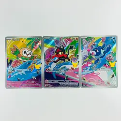 Pokemon First Partner Illustration Series 1 Rowlet Litten Popplio Collect all 9! - Image 1