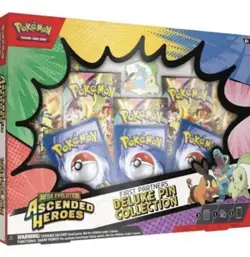 Pokemon Mega Evolution Ascended Heroes First Partners Deluxe Pin Collection Box - Image 1
