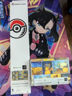 Pokemon Center Van Gogh Museum Portrait Playmat And Deck Box NEW - Image 1