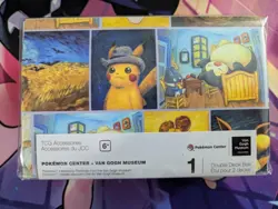Pokemon Center Van Gogh Museum Portrait Playmat And Deck Box NEW - Image 2