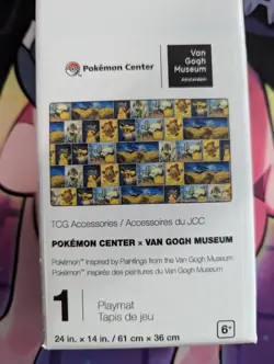 Pokemon Center Van Gogh Museum Portrait Playmat And Deck Box NEW - Image 3