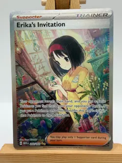 Pokemon TCG - S&V 151 - 203/165 Erika's Invitation - SIR - NM/M - Image 1