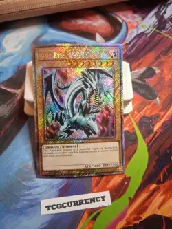 Yugioh!-Blue-Eyes White Dragon- Platinum Secret- Ra03-en079- 1st Ed-(LP/NM) - Image 1