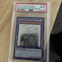 2022 YU-GI-OH! GFP2-GHOSTS FROM TH 1ST EDITION BLUE-EYES ULTIMATE DRAGON PSA 8 - Image 1