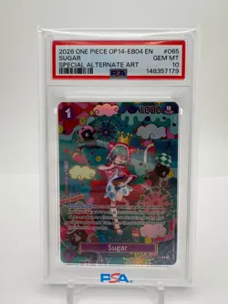 2026 ONE PIECE OP14-EB04-THE AZURE SEA'S SEVEN #065 SUGAR PSA 10 - Image 1