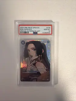 2023 ONE PIECE OP04-KINGDOMS OF INTRIGUE #078 BOA HANCOCK PSA 10 - Image 1