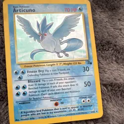 Pokemon Articuno Base Set 2/62 Holo & Regular Cards Lot - 2 Vintage 1999 - Image 2