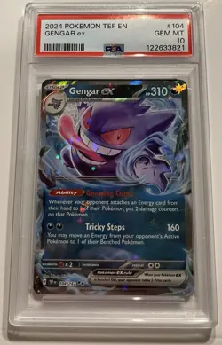 Pokemon TCG Gengar EX Temporal Forces Ultra Rare Card 104/162 - Image 1
