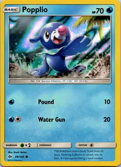 Popplio - 39/149 (Water Web Holo) Promo Miscellaneous Cards & Products 039/149 N - Image 1