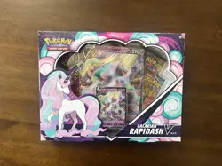 Pokemon Galarian Rapidash V Box + 6 Promo Card - 40 Count 820650100512 - Image 1