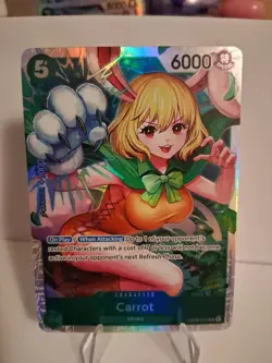 One Piece Carrot OP08-023 Special Holo Character Card Bandai 6000 ATK/5 Cost - Image 1