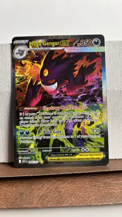 Pokemon Mega Gengar EX Full Art Holo Card 284/217 ASC HP 350 ATK 230 284/217 - Image 1