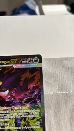 Pokemon Mega Gengar EX Full Art Holo Card 284/217 ASC HP 350 ATK 230 284/217 - Image 5