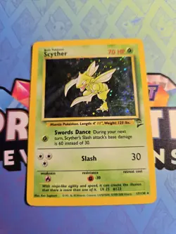 MP Scyther Holo 17/130 Base Set 2 Pokemon Card - Image 1