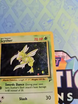 MP Scyther Holo 17/130 Base Set 2 Pokemon Card - Image 5