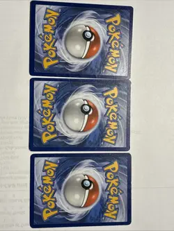3 Card Lot Pokemon TCG Rattata, Poliwag Reverse Holo, Poliwag. - Image 2