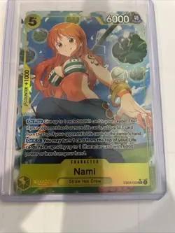 One Piece CCG Nami Nami Super Rare Foil Card EB03-053 - Image 1