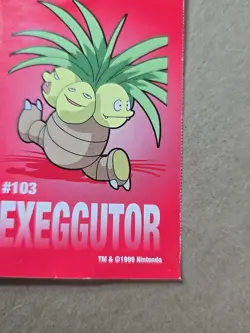 Exeggutor Pokemon 1999 Game Freak Creatures 1999 Sticker Pokemon Card #103 Rare - Image 4