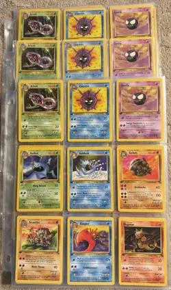 Pokemon Fossil Complete Set Common Uncommon 32 Cards WOTC Vintage 31-62 NM 3Sets - Image 1