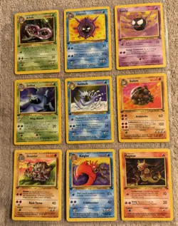 Pokemon Fossil Complete Set Common Uncommon 32 Cards WOTC Vintage 31-62 NM 3Sets - Image 2
