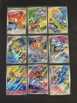 Pokemon 2026 First Partner Illustration Collection Series 1 Promos Set 9 Cards - Image 1