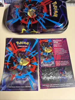 2025 Pokemon Empty Tins (2) With Card And Stickers . No Packs - Image 4