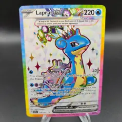 Lapras EX 158/142 Pokemon Card - Sv07: Stellar Crown - NM - Image 1