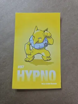 Hypno Pokemon 1999 Game Freak Creatures 1999 Sticker Pokemon Card #97 Rare - Image 1