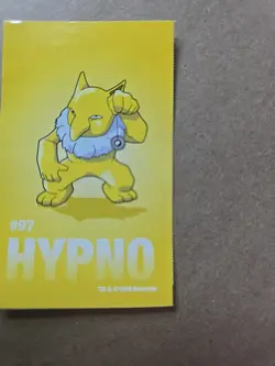 Hypno Pokemon 1999 Game Freak Creatures 1999 Sticker Pokemon Card #97 Rare - Image 4