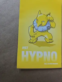 Hypno Pokemon 1999 Game Freak Creatures 1999 Sticker Pokemon Card #97 Rare - Image 5