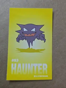 Haunter Pokemon 1999 Game Freak Creatures 1999 Sticker Pokemon Card #93 Rare - Image 1