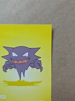Haunter Pokemon 1999 Game Freak Creatures 1999 Sticker Pokemon Card #93 Rare - Image 3
