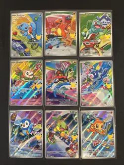 Pokemon 2026 First Partner Illustration Collection Series 1 Promos Set 9 Cards - Image 1