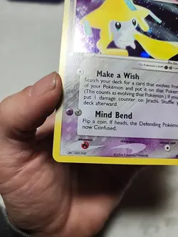 Pokemon TCG Jirachi Holo Rare Card 8/101 EX Hidden Legends - Image 4