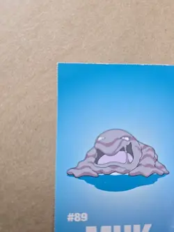 Muk Pokemon 1999 Game Freak Creatures 1999 Sticker Pokemon Card #89 Rare - Image 2
