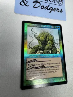 Silvos, Rogue Elemental - Onslaught FOIL - Magic the Gathering MTG - Signed - Image 2
