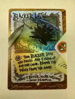 Blacker Lotus (Rainbow Foil) Deadpool Secret Lair Drop Foil 0869 R MTG NM - Image 1