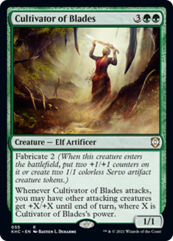 CULTIVATOR OF BLADES ~mtg NM Commander Kaldheim Rare x1 - Image 1